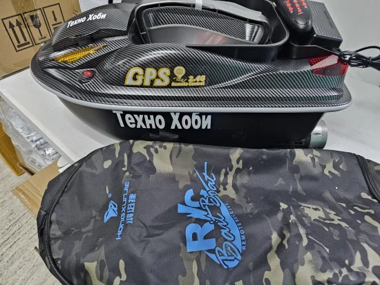 Лодки за захранка Лодка за захранка HJ817 с GPS литиевойонна батерия и гласово дистанцонно