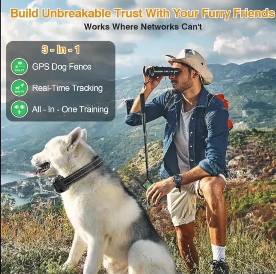 Електронни нашийници 3 в 1-GPS, електронен нашийник и електронна ограда